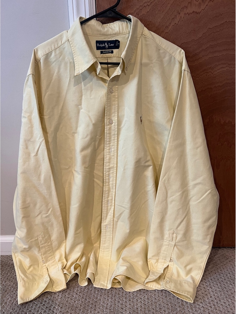 Yellow Ralph Lauren Button Down Shirt